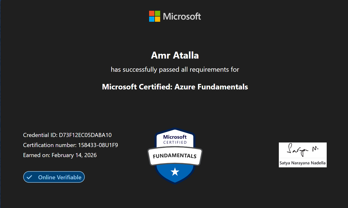 Security+ Certificate