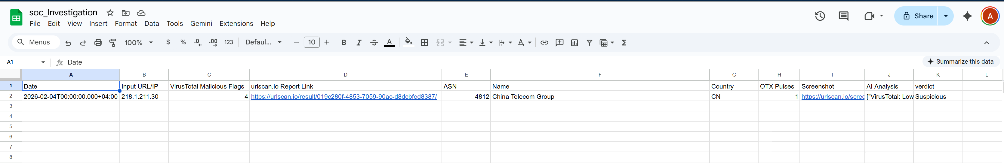 Google Sheets Trigger