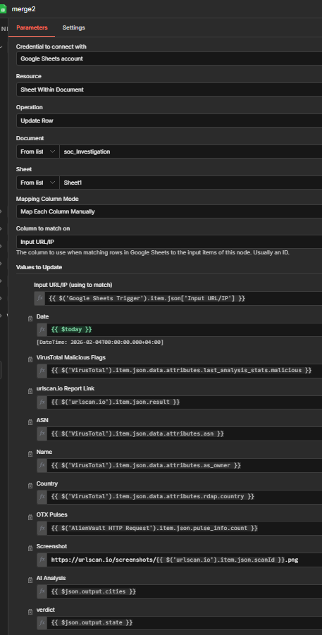 Google Sheets Trigger